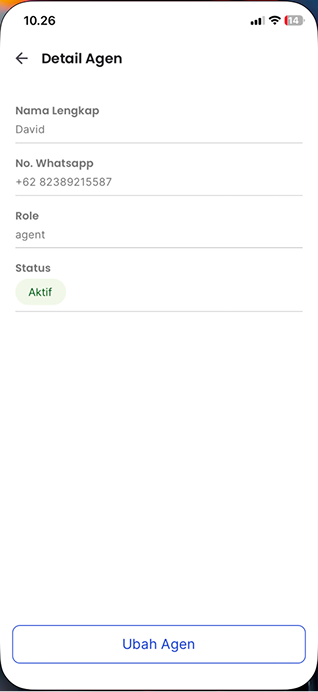 Halaman Detail Agen